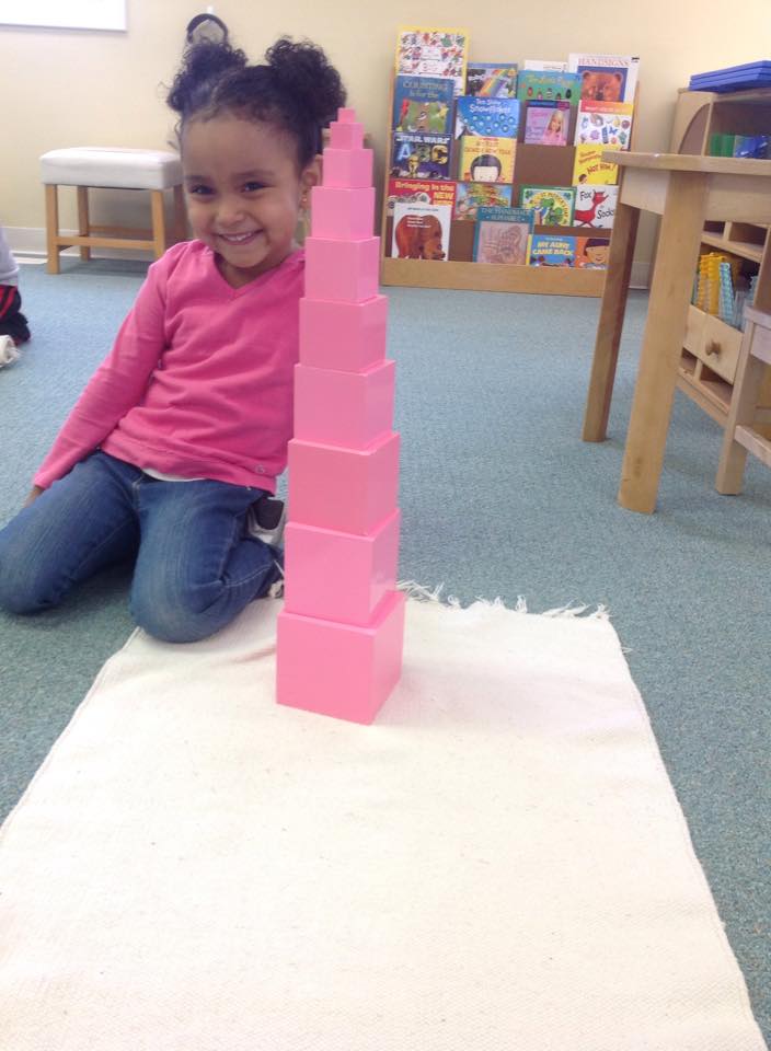 Building the pink tower